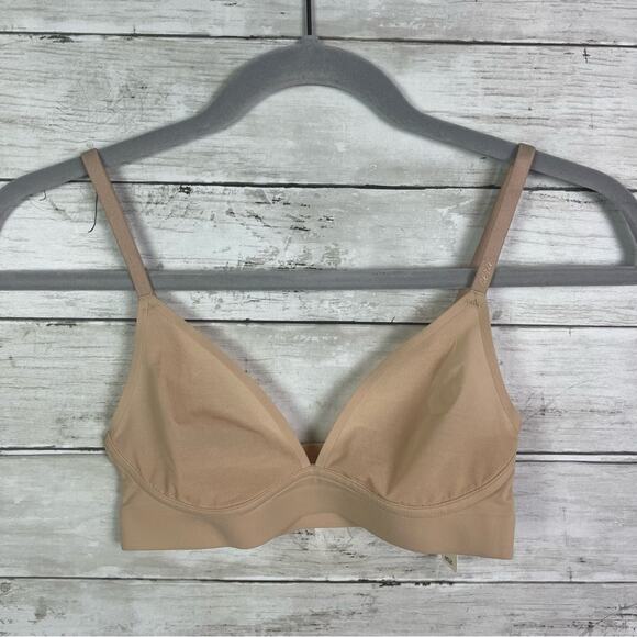 Aerie Tan Mesh Bra Size Xtra Small - Picture 1 of 4